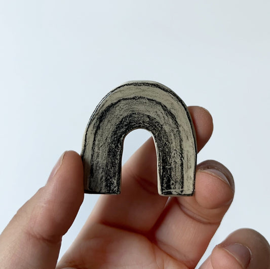 Regular Magnet - B/W Rainbow