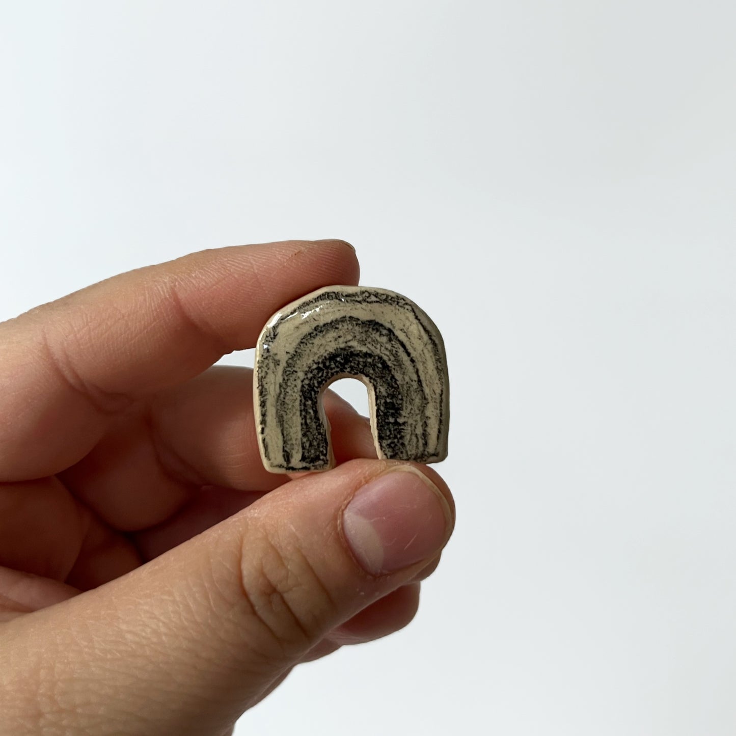 Mini Magnet - B/W Rainbow